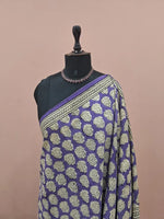 Blue Soft Cotton Saree 1