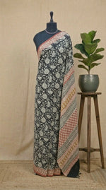 Black Soft Cotton Saree 
