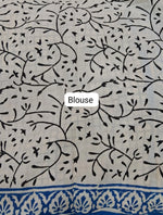 Beige Pure Soft Cotton Saree blouse