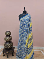 Dark Blue Soft Cotton Saree 