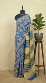 Dark Blue Soft Cotton Saree 