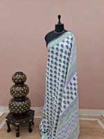 White Soft Cotton Saree 
