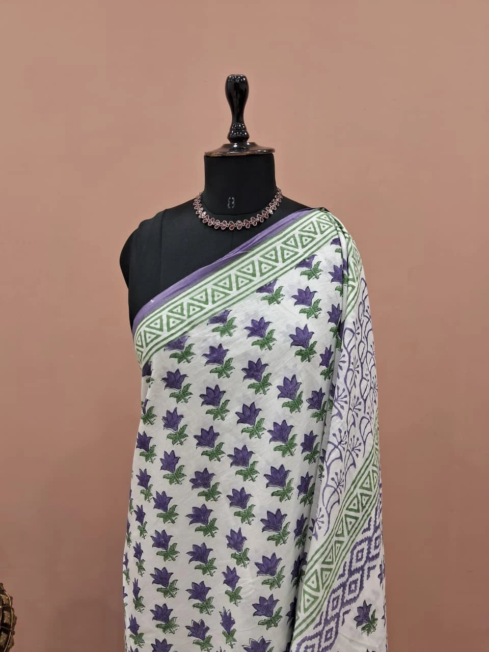 White Soft Cotton Saree 1