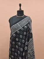 Black Classic Soft Cotton Saree 1
