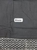 Black Classic Soft Cotton Saree blouse