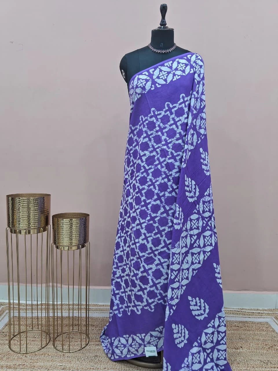 Purple Soft Cotton Saree