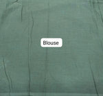 Bottle Green Soft Cotton Saree blouse