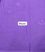 Purple Soft Cotton Saree blouse