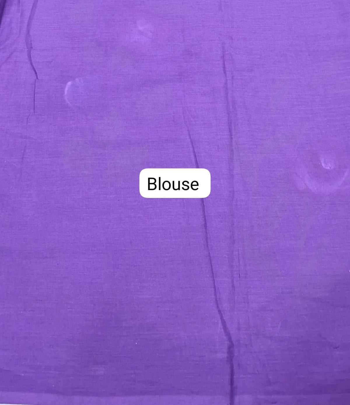 Purple Soft Cotton Saree blouse