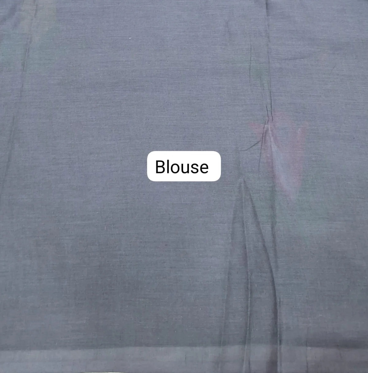 Elephant Grey Soft Cotton Saree pallu
