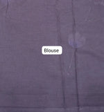 Dark Walnut Brown Soft Cotton Saree blouse