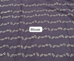 Dark Walnut Brown Pure Soft Cotton Saree blouse