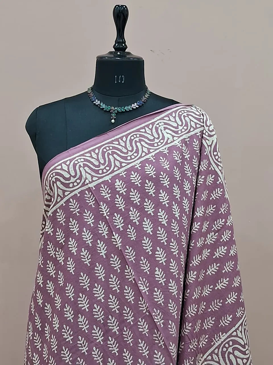 Onion Pink Pure Soft Cotton Saree 1