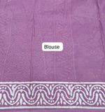Onion Pink Pure Soft Cotton Saree blouse