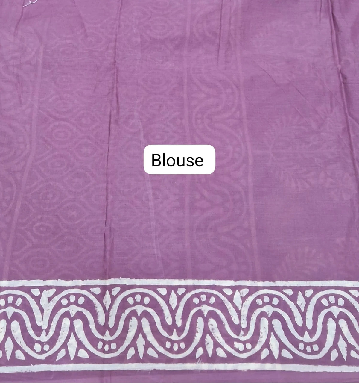 Onion Pink Pure Soft Cotton Saree blouse