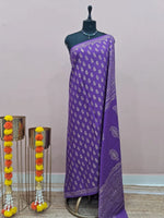 Dark Purple Soft Cotton Saree 