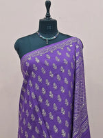 Dark Purple Soft Cotton Saree 1