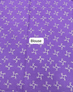 Dark Purple Soft Cotton Saree blouse
