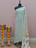 Pure White Soft Cotton Saree 