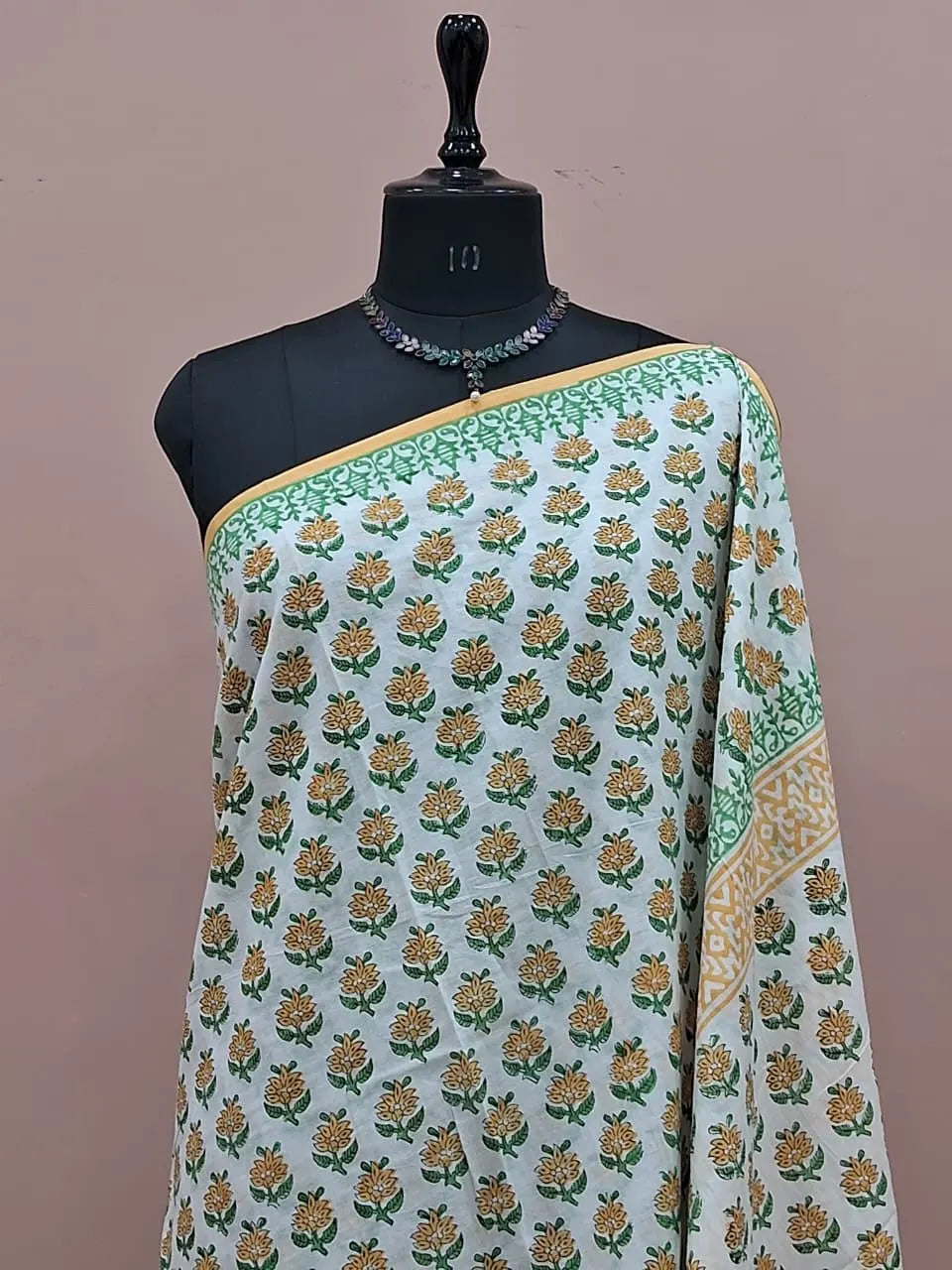 Pure White Soft Cotton Saree 1