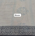 Cream Soft Cotton Saree blouse