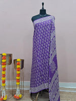 Purple Pure Soft Cotton Saree 