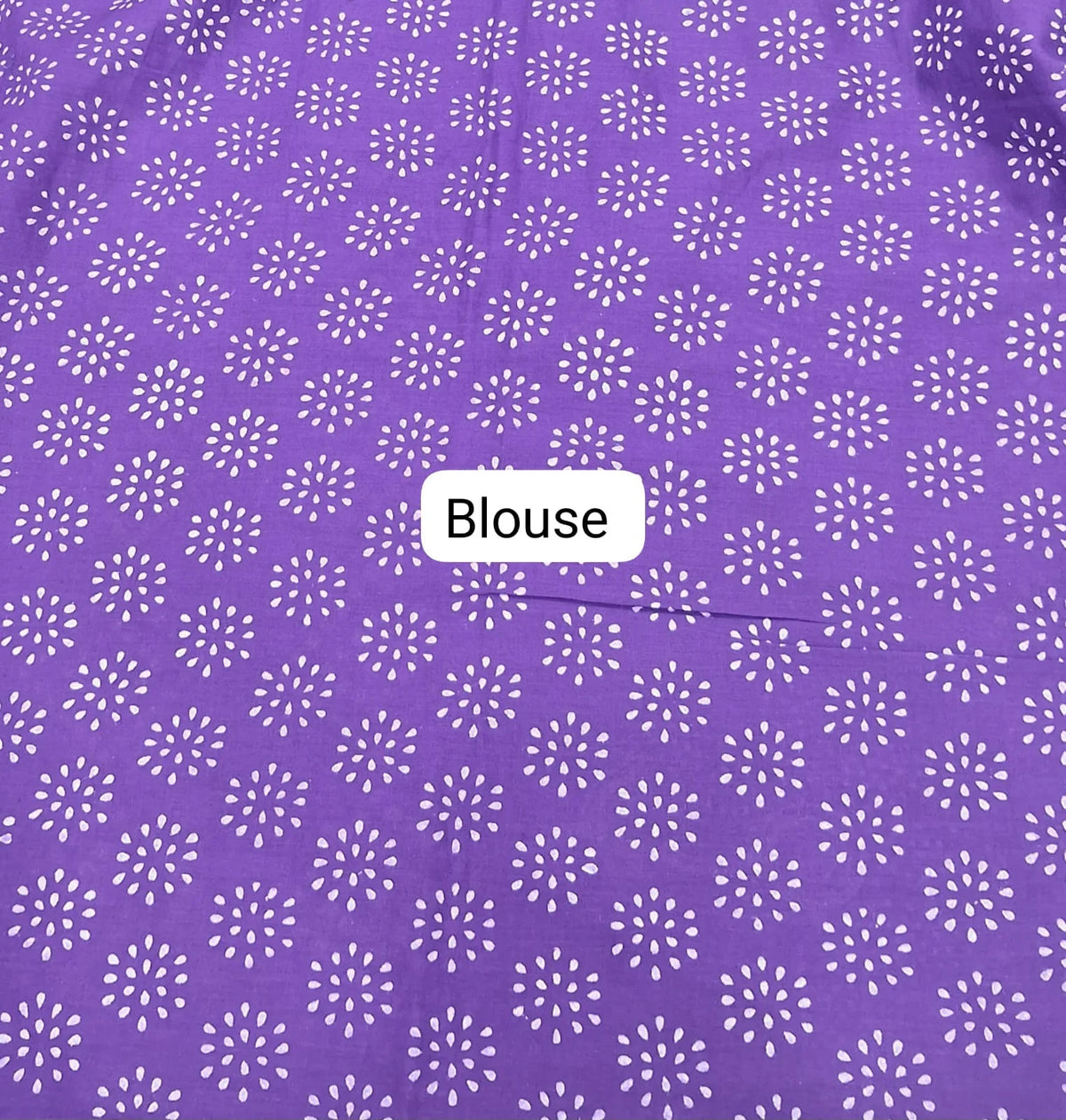 Dark Purple Pure Soft Cotton Saree blouse