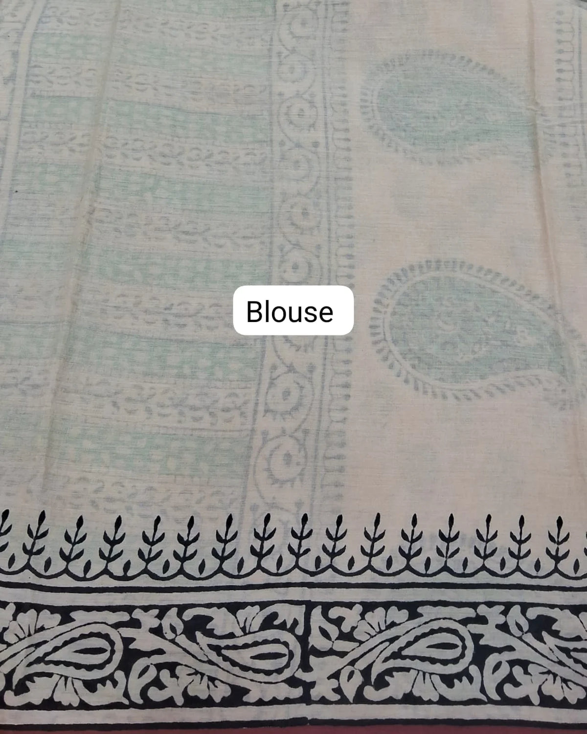 Beige Soft Cotton Saree blouse