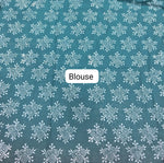 Dark Teal Blue Soft Cotton Saree blouse