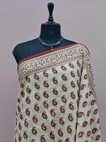 Dark Beige Soft Cotton Saree 1