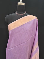 Lavender Pure Maheshwari Silk Saree 1