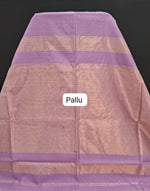 Lavender Pure Maheshwari Silk Saree Pallu