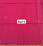Rani Pink Pure Maheshwari Silk Saree Blouse