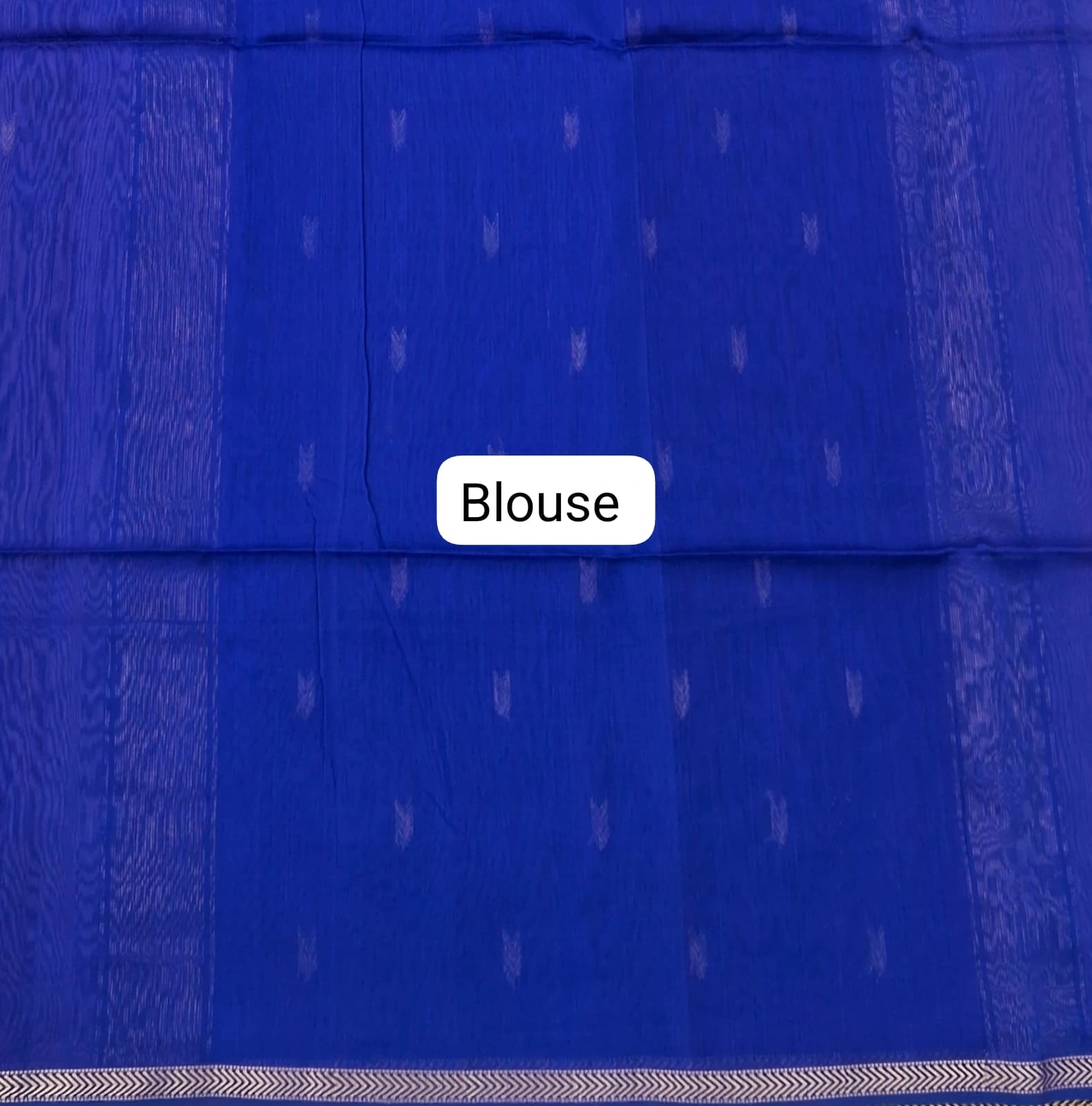 Light Lavender Pure Maheshwari Silk Saree Blouse