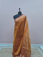 Olive Green Pure Maheshwari Silk Saree 