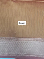 Olive Green Pure Maheshwari Silk Saree  blouse
