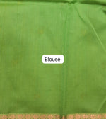 Mango Yellow Pure Maheshwari Silk Saree Blouse