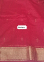 Mustard Gold Pure Maheshwari Silk Saree blouse