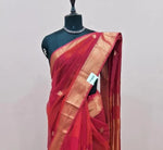 Dual Shade Pure Maheshwari Silk Saree 1