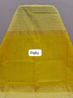 White Pure Maheshwari Silk Saree pallu