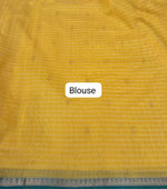White Pure Maheshwari Silk Saree Blouse