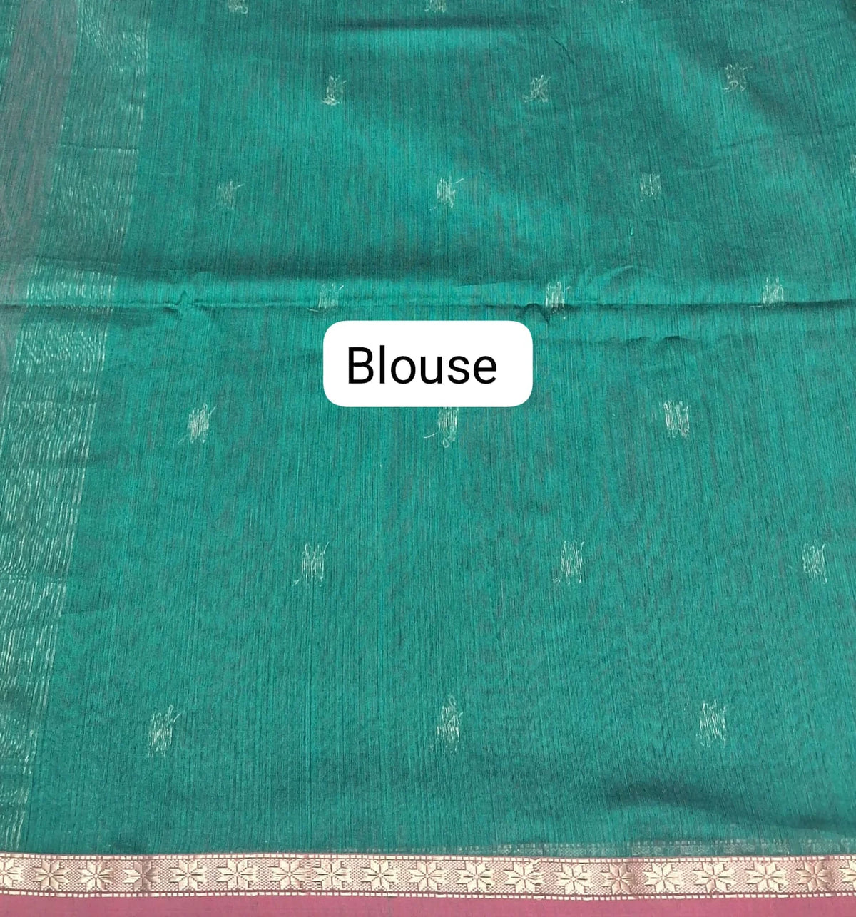 Rust Red Pure Maheshwari Silk Saree Blouse