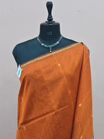 Orange Pure Maheshwari Silk Saree 1