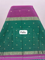 Dark Pink Pure Maheshwari Silk Saree Pallu