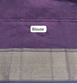 Dark Wine Pure Maheshwari Silk Saree blouse
