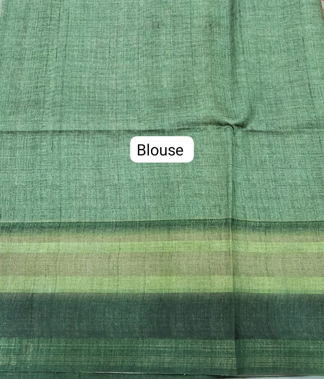 Cream Semi Tussar Saree Blouse