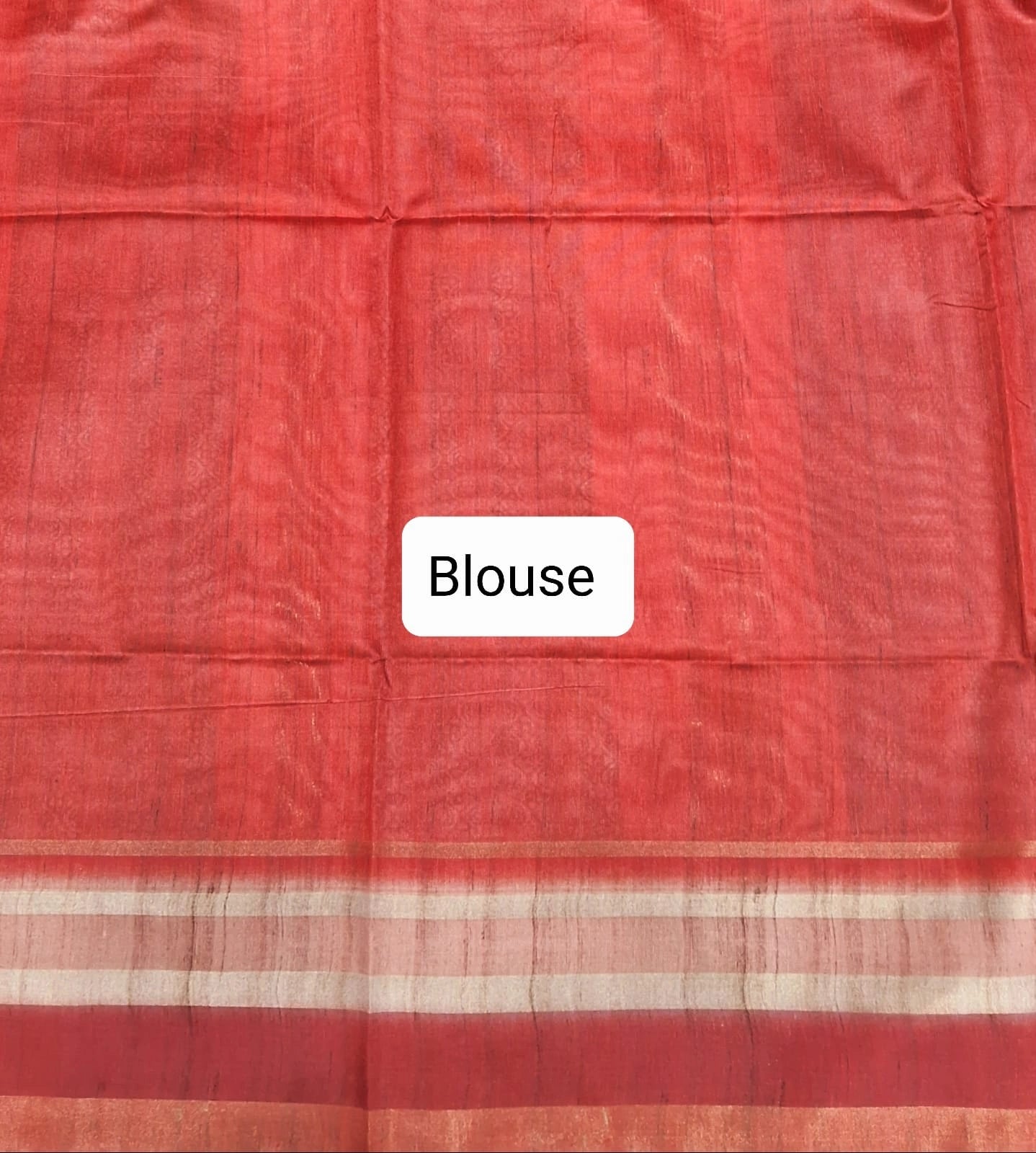  Black Semi Tussar Saree  Blouse