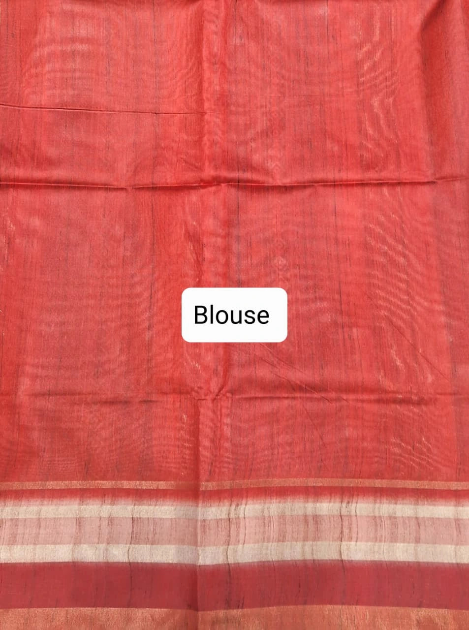 Festive Radiance Black Semi Tussar Saree Blouse