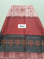 Peach Semi Tussar Saree Pallu