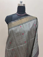 Elephant Grey Tussar Saree 